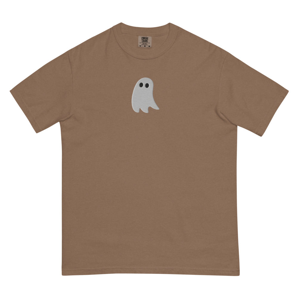 Cute Ghost graphic on Comfort Colors 1717 in Espresso