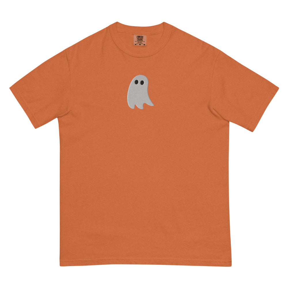 Cute Ghost graphic on Comfort Colors 1717 in Yam
