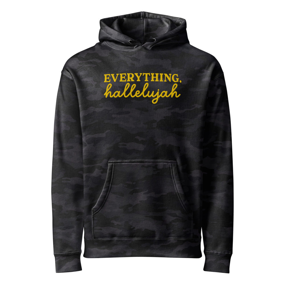 Everything Hallelujah graphic on Independent Trading Co. IND4000 in Black Camo