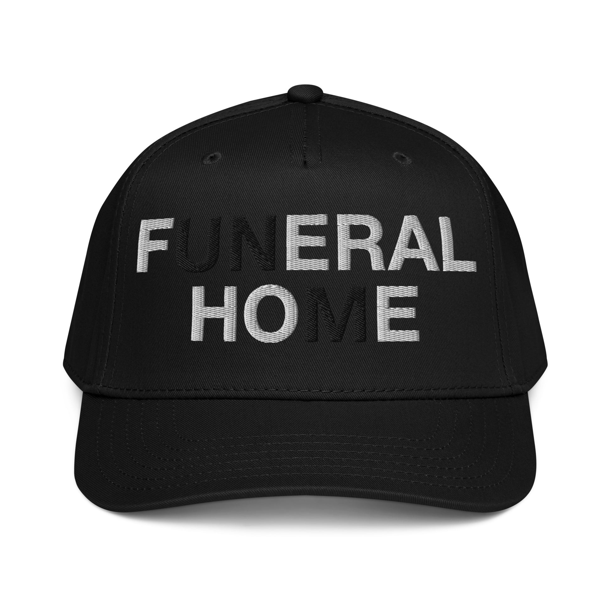 Feral Hoe Play on Words embroidered hat product photo in Black