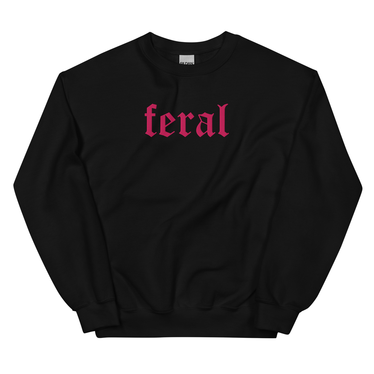 Feral graphic on Gildan 18000 in Black