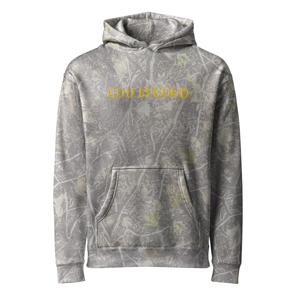 God Is Good graphic on Independent Trading Co. IND4000 in Deadwood Tree Camo