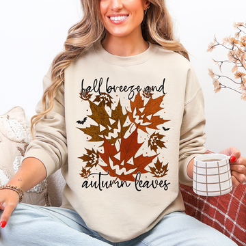 Fall Breeze and Autumn Leaves, Halloween Sweatshirt