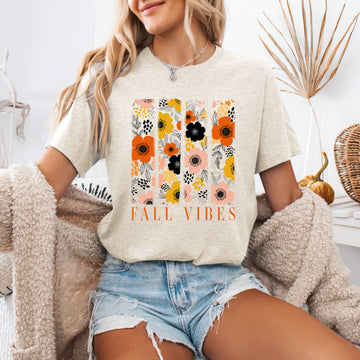 Fall Vibes, Floral Stripes, Beautiful Autumn, Tshirt
