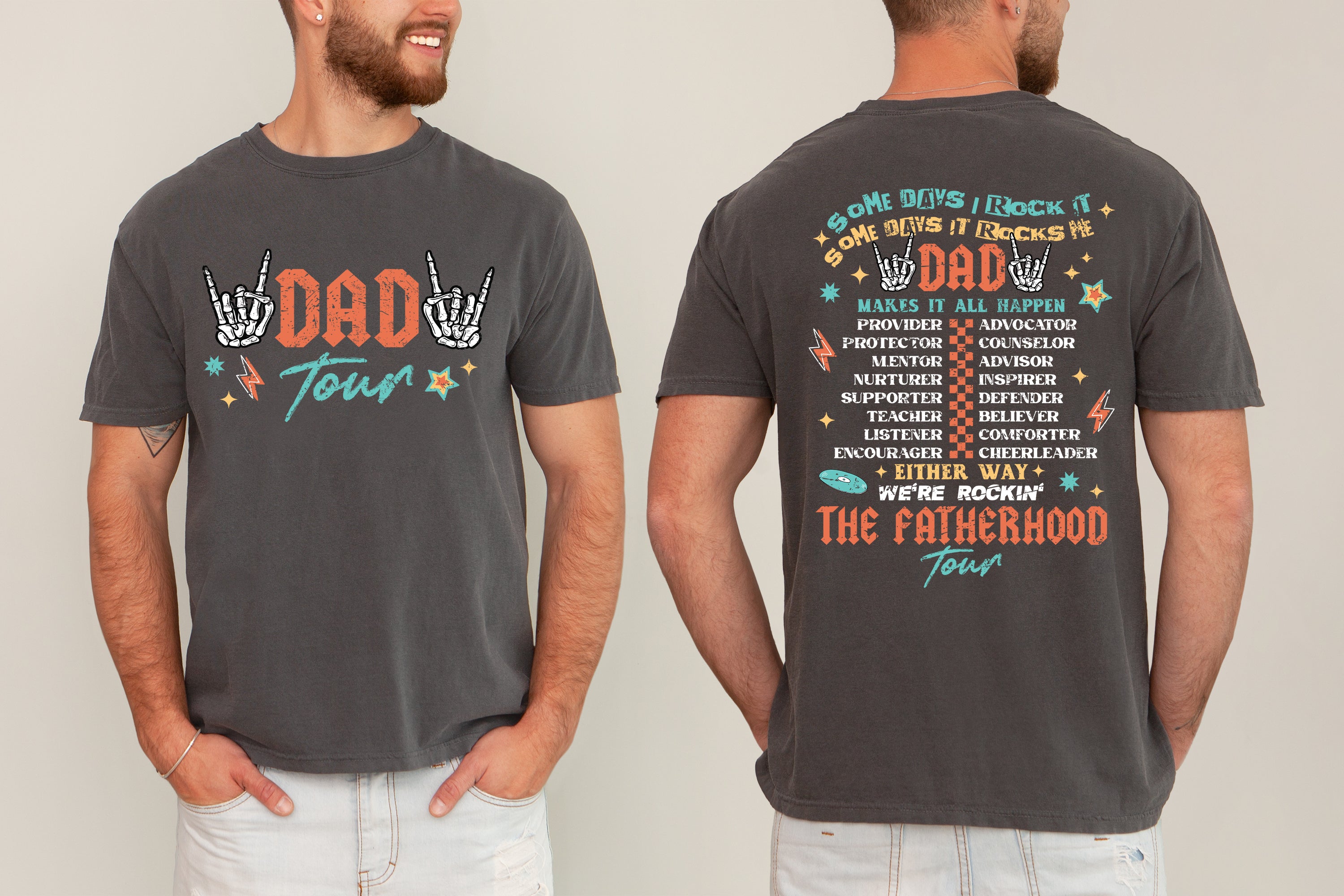 Fatherhood Tour Tshirt, Dad Rock Concert Tee | Refinery Number One