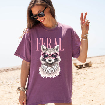 Feral Raccoon, Fashion, Funny, Chic, Sassy Comfort Colors T-Shirt