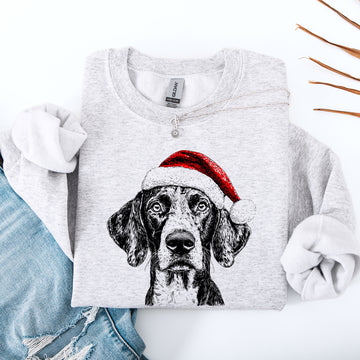 German Shorthaired, Santa, Dog, Christmas, Dog Lover, Pet Sweatshirt