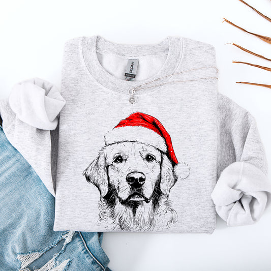 Golden Retriever, Santa, Dog, Christmas, Dog Lover, Pet Sweatshirt