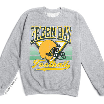 Green Bay Vintage Football Nostalgic Two Sided Reversible Fleece For Game Day Fans Sweatshirt
