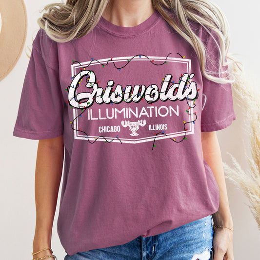 Griswold's Illumination, Christmas Vacation, Retro, Classic, Movie, Comfort Colors, Tshirt