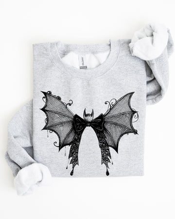 Halloween Bat, Lace, Gothic, Goth, Fashion, Spooky, Witch Sweatshirt