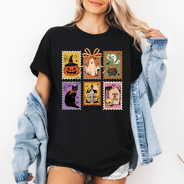 Halloween, Ghost, Black Cat, Pumpkin, Witch, Classic, Tshirt