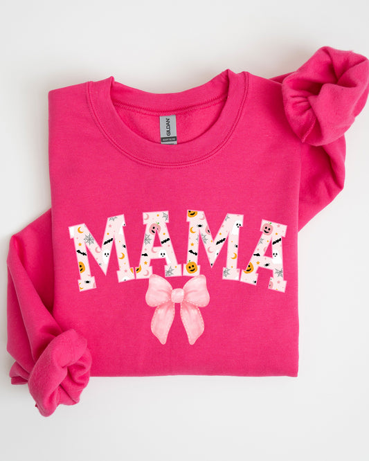 Halloween, Mama, Coquette Ribbons and Bows, Fall, Autumn Sweatshirt