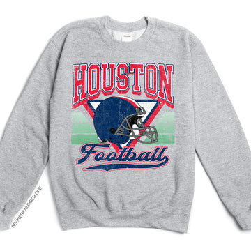 Houston Football Vintage Reversible Fleece For Game Day Tailgates And Celebrations Sweatshirt