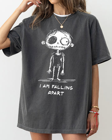 I Am Falling Apart, Zombie, Aesthetic, Funny, Meme, Halloween, Witch, Spooky, Costume, Skeleton, Mental Health Tshirt Comfort Colors T-Shirt
