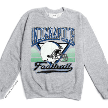 Indianapolis Football Vintage Game Day Tailgate Edition Two-Sided Reversible Sweatshirt