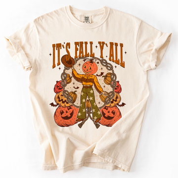 It's Fall Y'all, Cute, Jack O Lantern, Halloween, Autumn, Comfort Colors T-Shirt