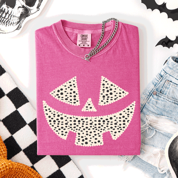 Jack o Lantern, Dalmatian Print, Halloween, Comfort Colors T-Shirt