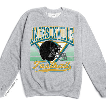 Jacksonville Football Vintage Game Day Reversible Fleece Deluxe Sports Fan Sweatshirt