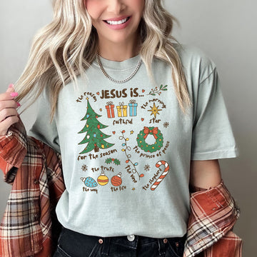 Jesus Is The Reason, Christmas, Religious, Christian, Comfort Colors, Tshirt