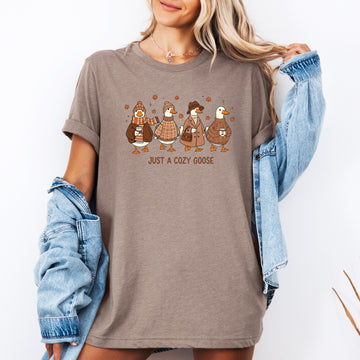 Just a Cozy Goose, Autumn Goose, Tshirt