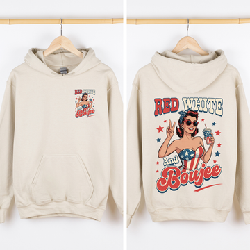 Red White Boujee, American Girl, 4th of July Sweatshirt