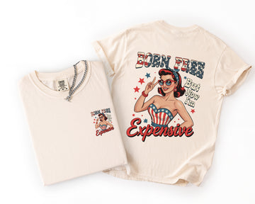 Red White Boujee American Girl Fourth Of July Fireworks And Family Memories Edition Comfort Colors Tee