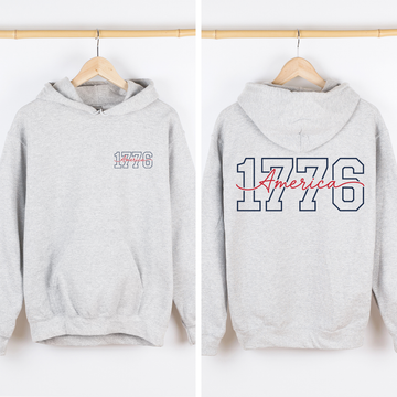 1776, America, 4th of July, USA, Unisex, Patriotic Sweatshirt