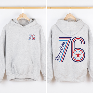 Seventeen 76, America, USA,4th of July, Unisex Sweatshirt