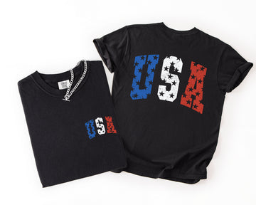 USA Stars America 4th of July Patriotic Pride Heritage Edition Comfort Colors Tee