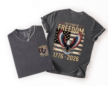 Freedom, Eagle, Anniversary, America, USA, 4th of July, Unisex Comfort Colors T-Shirt