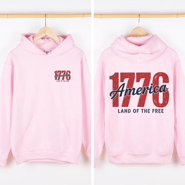 1776, Land of the Free, Unisex, America, USA,4th of July Sweatshirt