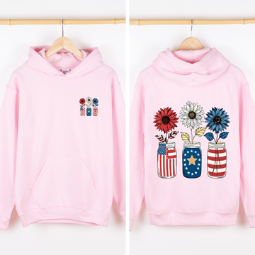 American Jars, USA, US Flag, 4th of July, Patriotic Sweatshirt