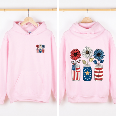 American Jars, USA, US Flag, 4th of July, Patriotic Sweatshirt