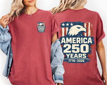 America 250 Years, Eagle, Patriotic, Flag, USA, America Comfort Colors T-Shirt
