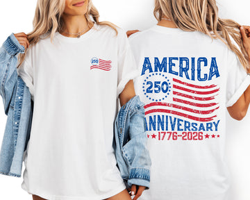 America 250th Anniversary Patriotic USA 4th Of July Heritage Edition Comfort Colors Tee