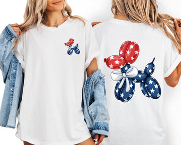 Retro Dog Fourth Of July America Patriotic USA Pride Edition Collection Comfort Colors Tee