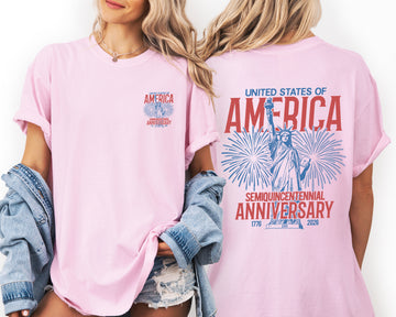 United States of America, Statue Of Liberty, Semiquincentennial, 250 Years, Patriotic, USA Comfort Colors