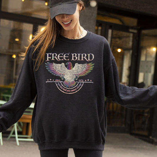 Free Bird, Band, Old School Band, Retro Music, Rock Band Sweatshirt