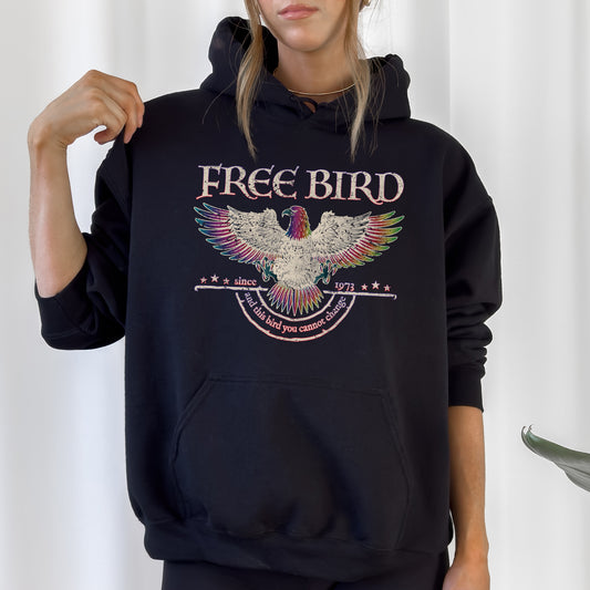 Free Bird, Band, Old School Band, Retro Music, Rock Band Hoodie, Hooded Sweatshirt