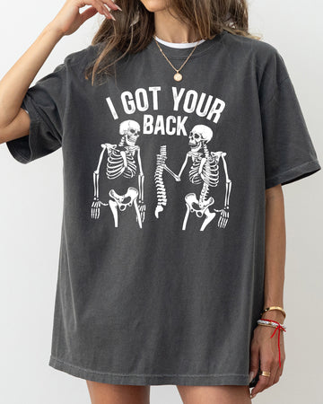 I Got Your Back, Skeleton, Witch, Aesthetic, Funny, Meme, Halloween, Spooky, Costume, Tshirt Comfort Colors T-Shirt