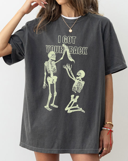 I Got Your Back, Funny Skeleton, Witch, Aesthetic, Meme, Halloween, Spooky, Costume, Tshirt