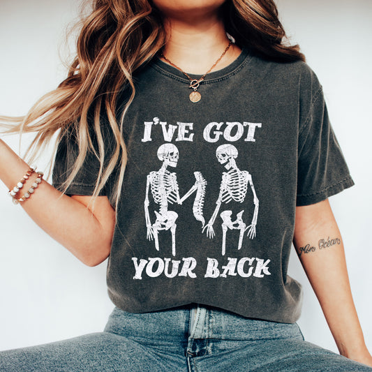 I've Got Your Back, Funny Skeleton, Retro, Aesthetic, Vintage, Comfort Colors Tshirt