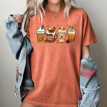 Coffee Lover, Pumpkin Spice, Fall, Western, Witch, Aesthetic, Meme, Halloween, Costume, Tshirt Comfort Colors T-Shirt
