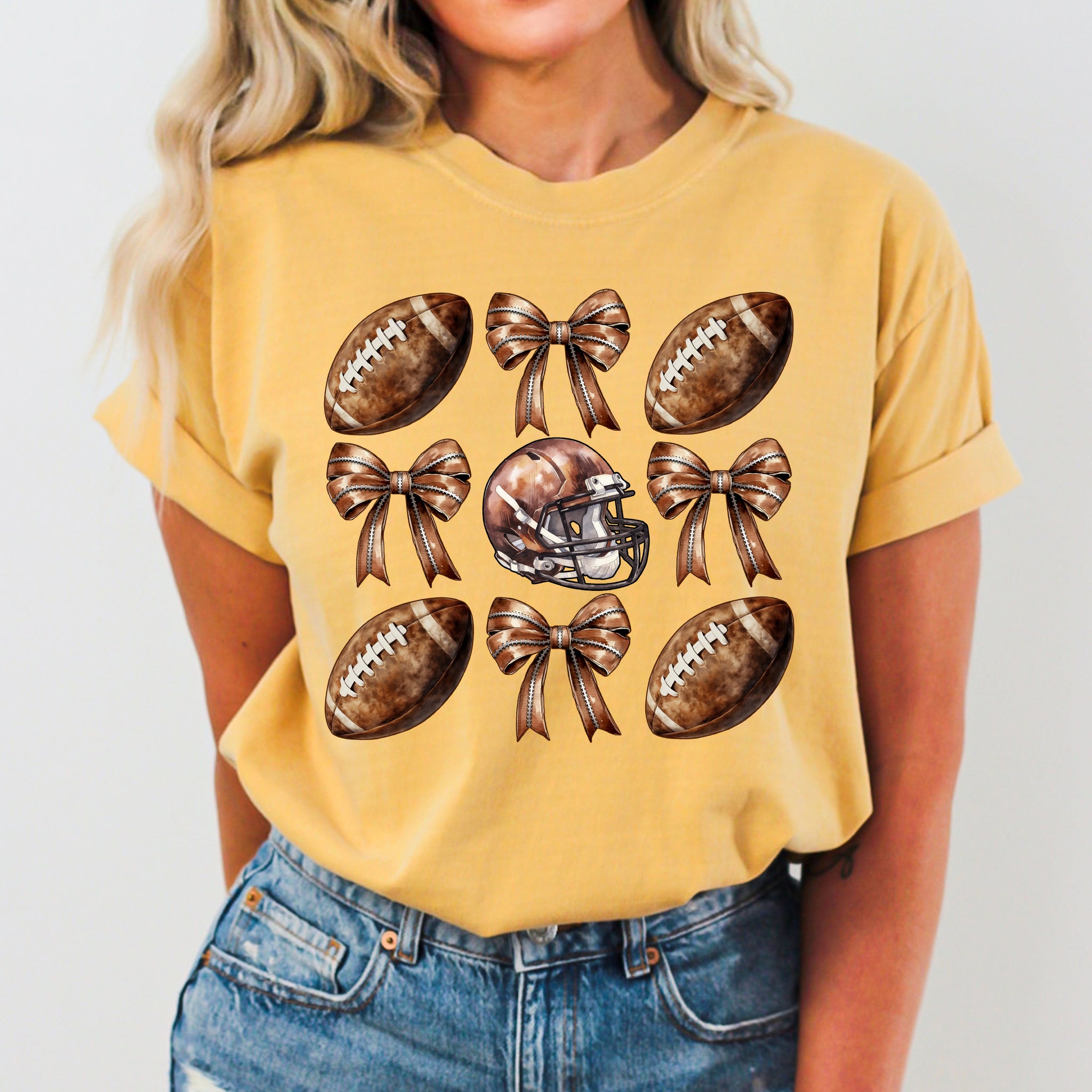 Football, Bow, Western, Witch, Aesthetic, Meme, Halloween, Costume, Tshirt Comfort Colors T-Shirt