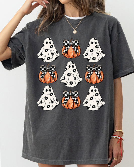 Mini Ghosts and Pumpkins, Western, Witch, Aesthetic, Meme, Halloween, Costume, Tshirt