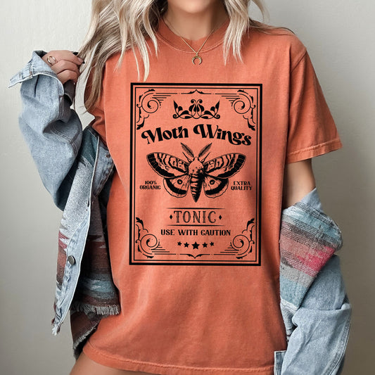 Moth Wings, Vintage, Western, Witch, Aesthetic, Meme, Halloween, Costume, Tshirt