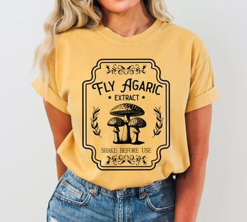 Fly Agaric, Mushroom, Vintage, Western, Witch, Aesthetic, Meme, Halloween, Costume, Tshirt Comfort Colors T-Shirt