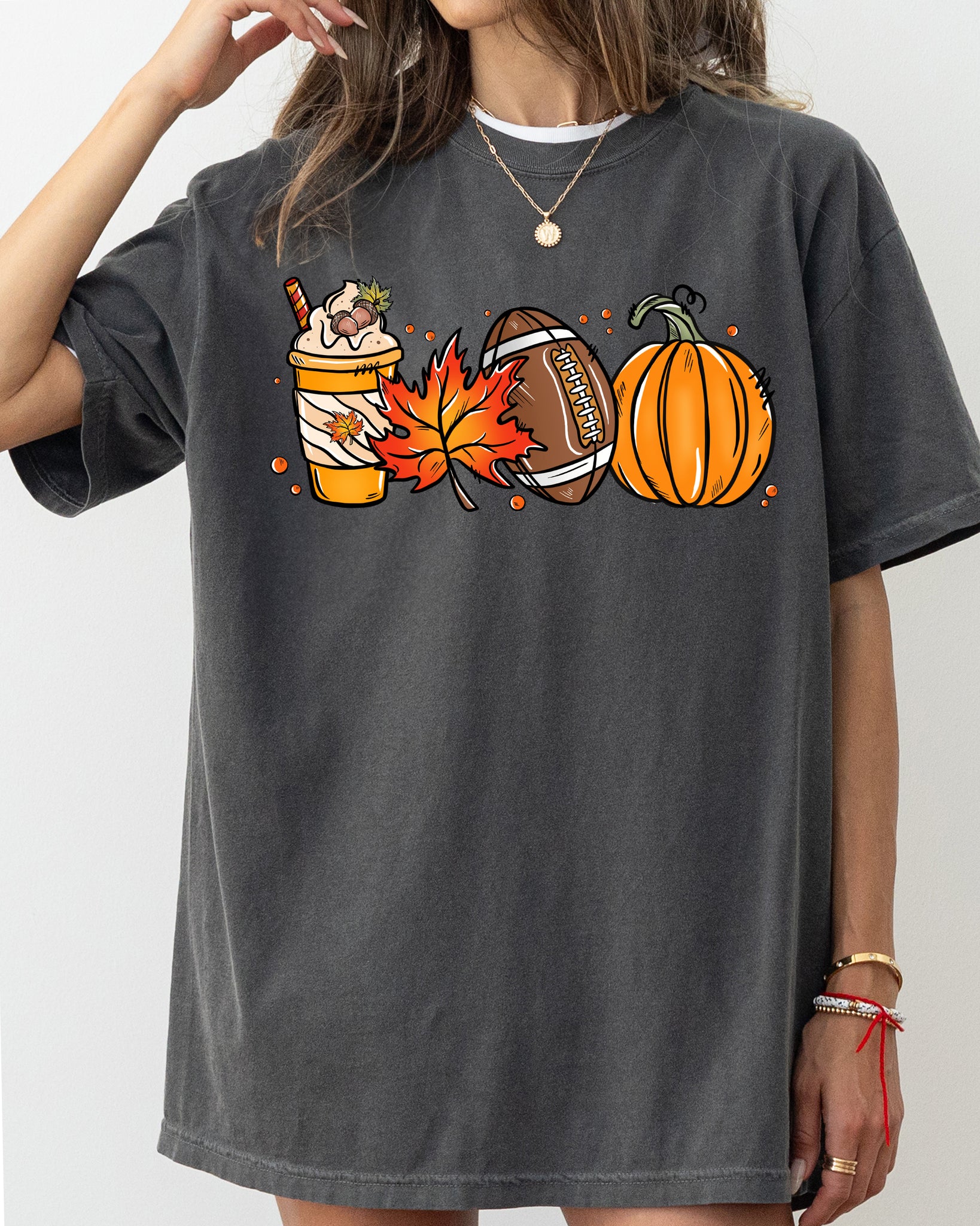 Football Icons, Fall, Pumpkin, Vintage, Western, Witch, Aesthetic, Meme, Halloween, Costume, Tshirt Comfort Colors T-Shirt