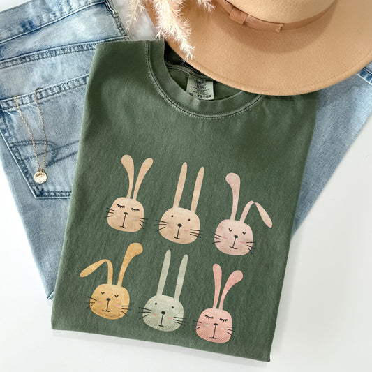 Adorable Easter Bunnies, Rabbits Comfort Colors Tshirt
